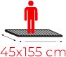 Dimensions de la plate-forme : 45 x 155 cm