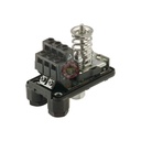 Pressostat Italtecnica PM/5, vue du bornier et de la connexion hydraulique