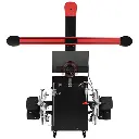 Aligneur 3D GATMATIC GA-300 vu de l'arrière : armoire mobile sur roulettes et poutre équipée