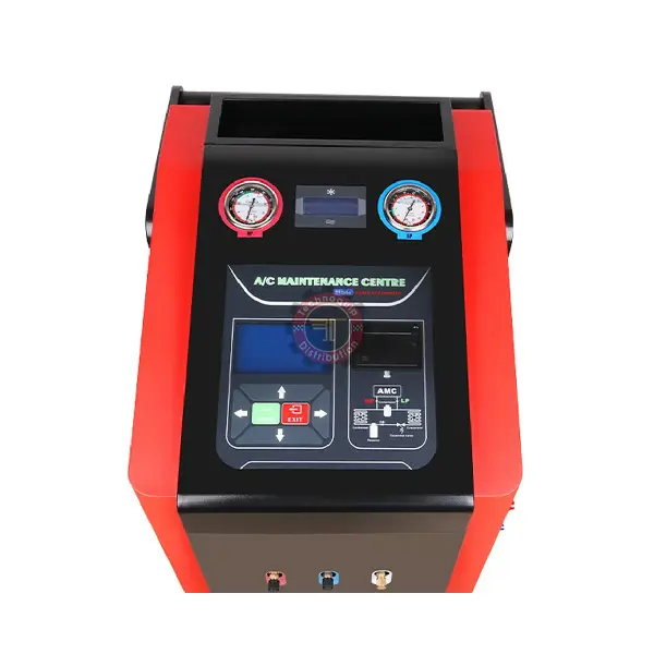 Station de climatisation GATMATIC GM-720A, panneau de commande et manomètres