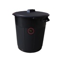 Poubelle plastique avec couvercle