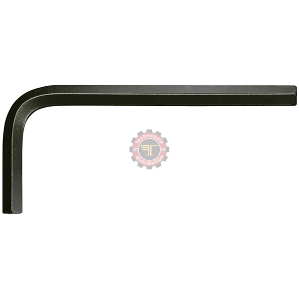Clé mâle brunie courte 6 pans
