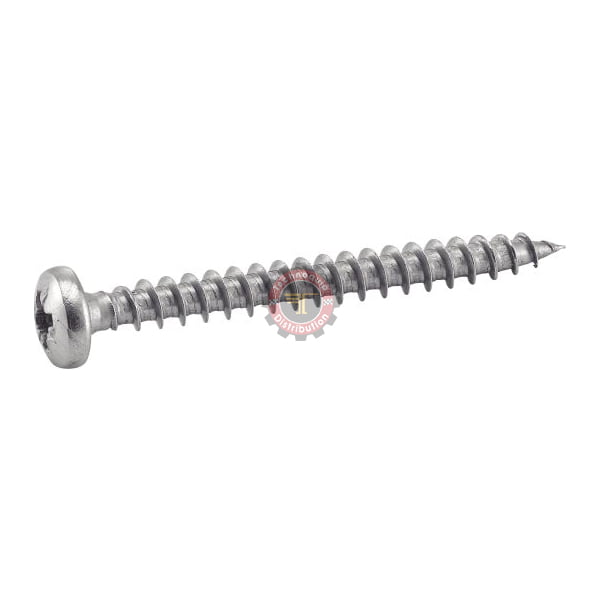 Vis à Bois aggloméré tête cylindrique pozidrive Inox A2