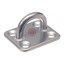 Pontet sur platine rectangulaire embouti & soudé Inox A2