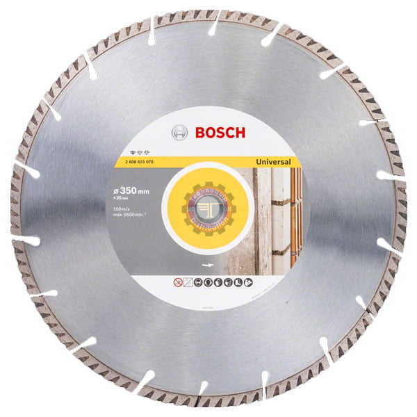Disque diamant Standard Universal 20 mm 22,23 mm et 25,4 mm Bosch