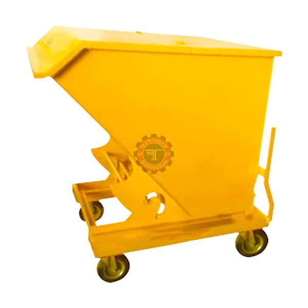 Caisson auto basculant 1400L avec couvercle