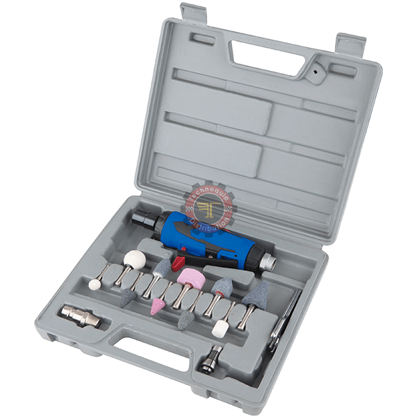 Kit de meule pneumatique à air die 16 pièces 1/4