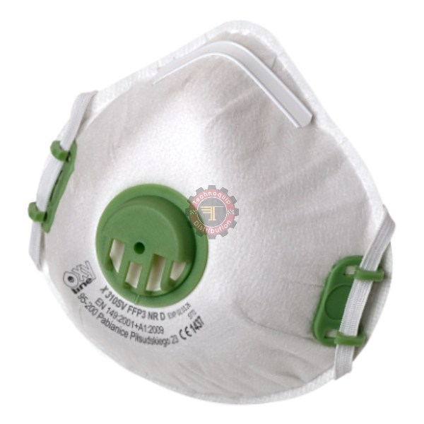 Demi masque anti poussière ffp3 avec valve Oxyline