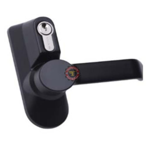 Commande extérieure CISA 07078.38 pour barre anti-panique, plaque et béquille noires