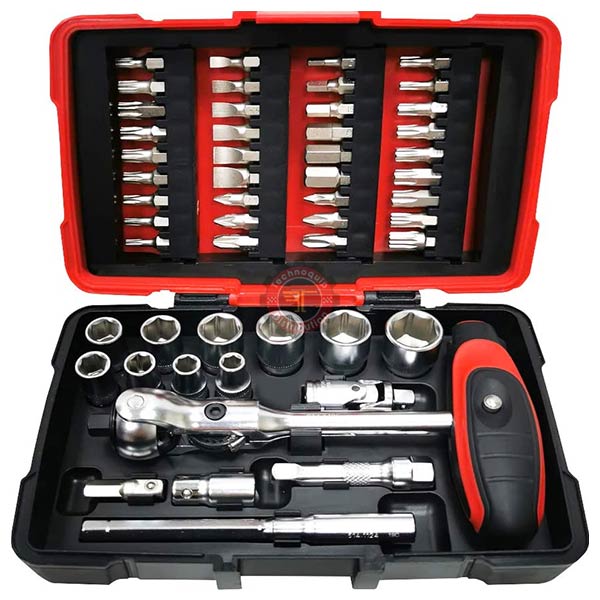 Coffret de douilles et embouts ULTIMATE 1/4'' & cliquet MODIFIX