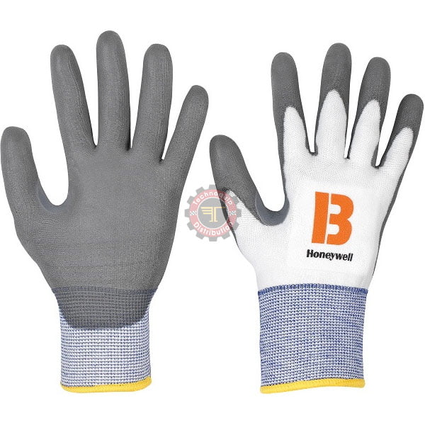 Gants vertigo gris PU B anti-coupure