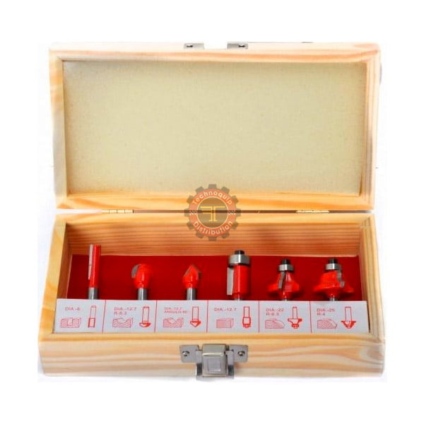 Coffret fraise défonceuse 6 pièces