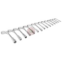 Jeu de 15 clés à pipe doubles débouchées 12x6 pans BAHCO
