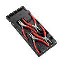 Module 4 pinces fermantes ouvrantes pour circlips® becs droits et coudés MOD.PCPB