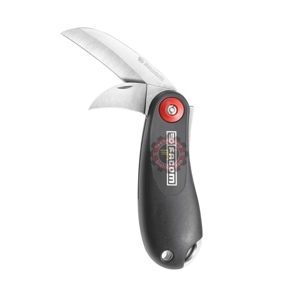 Couteau électricien manche plastique 2 lame Facom 640180PB