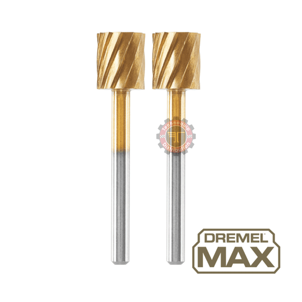 Lot de 2 Fraises à sculpter Dremel Max 115 ø 7,8mm cylindrique 26150115DM
