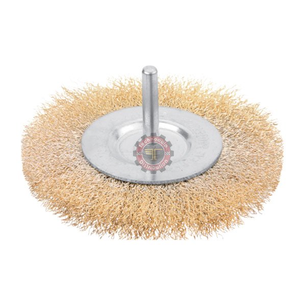 Brosse métallique circulaire à tige industriel