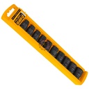 Jeu de 10 douilles impact 1/2"