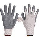 Gant mousse nitrile noir sur polyamide gris