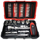Coffret de douilles et embouts ULTIMATE 1/4'' & cliquet MODIFIX