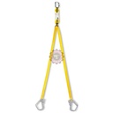 Longe double avec absorbeur ERGO SHOCK et mousquetons