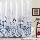 Rideau salle de bain floral 180X2M
