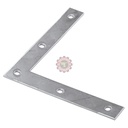 Équerre en L renfort d'angle plat acier zingué