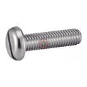 Vis à métaux tête cylindrique large fendue Inox A2 - DIN 85