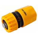 Raccord tuyau avec arrêt d'eau 1/2"