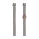 Lot de 2 fraises acier rapide Dremel 114 ø 7,8mm bout rond 26150114JA