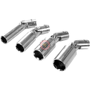 Coffret de 4 Douilles Articulees 3/8" P/Bougies 14-16-18-21MM