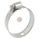 Collier de serrage réglable à vis sans fin en acier zingué 