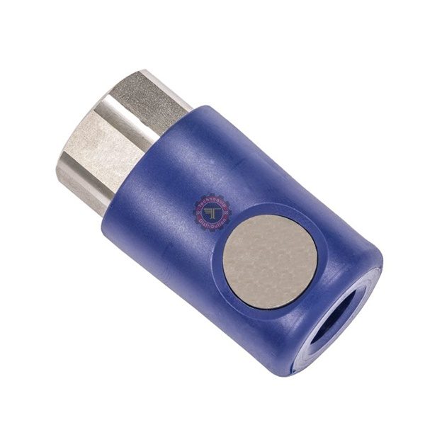 Coupleur rapide bouton 1/2 " bleu 2