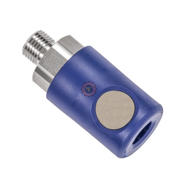 Coupleur rapide bouton 1/2 " bleu