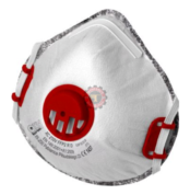 Demi masque anti poussière ffp2 au charbon actif avec valve tunisie