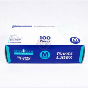 Gant d'examen latex jetable usage unique clinique chirurgie stérile autoclave salle blanche alimentaire pharmaceutique