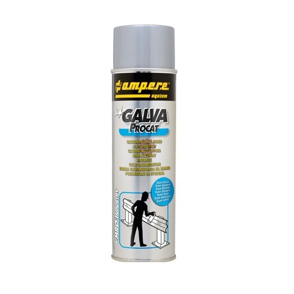 Bombe de galvanisation à froid Galva PROCAT super brillant ampere system tunisie métaux traitement peinture technique protection protège rouille et oxydation technoquip distribution