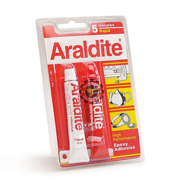 Tube araldite rapide rouge 2/17