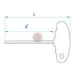 Clé mâle 6 pans à poignée en T métrique tunisie