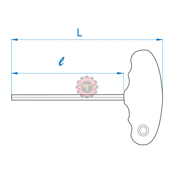 Clé mâle 6 pans à poignée en T métrique tunisie