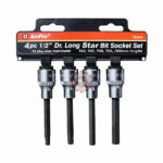 Jeu de douilles à embout étoile 4 pièce 1/2 T33223 tunisie