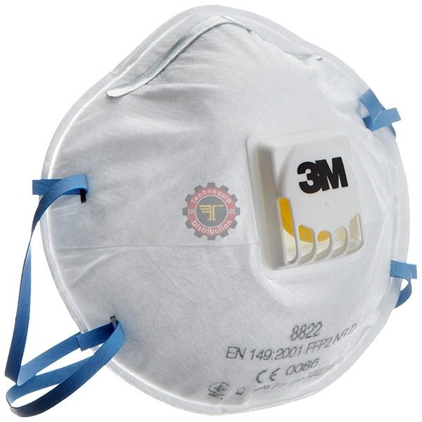 Masques respiratoires FFP2 8822 3M protection respiratoire technoquip distribution 3M tunisie corona covid-19