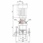 Pompe multicellulaire verticale en inox en ligne LVS2 tunisie