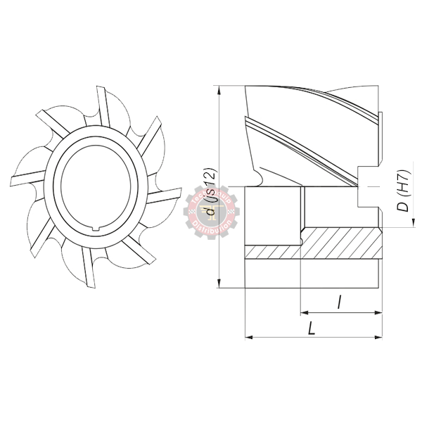 Fraise cylindrique à trou lisse HSS DIN1880 tunisie