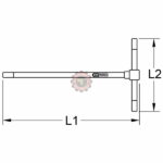 Clé mâle à poignée en T TORX® T50 tunisie