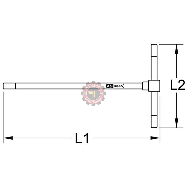 Clé mâle à poignée en T TORX® T50 tunisie