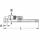 Clé serre-tubes aluminium-18'' tunisie