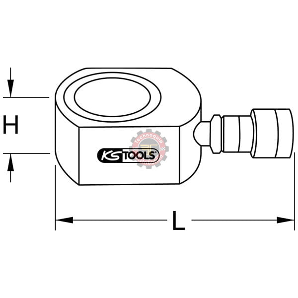 Vérin hydraulique plat KS Tools tunisie