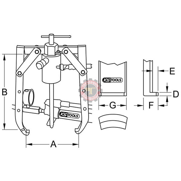 Extracteur universel avec vérin hydraulique tunisie