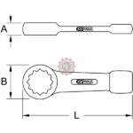 Clé à oeil à frapper KS Tools tunisie